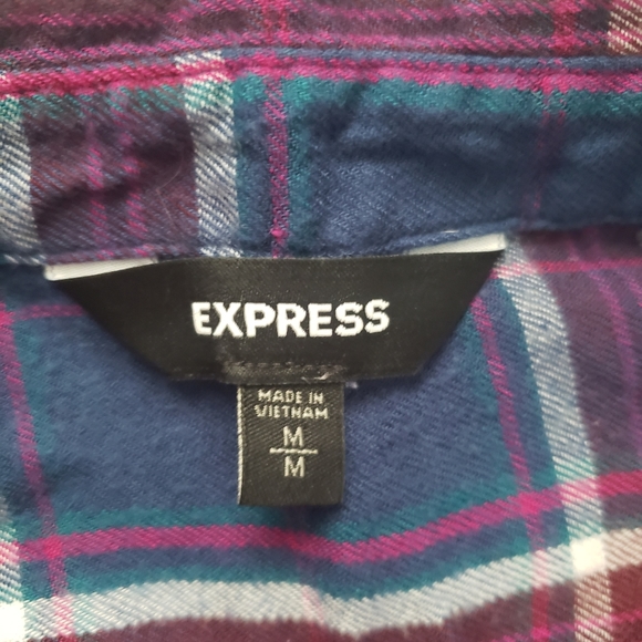 Express Plaid Shirt Dress - Picture 5 of 5